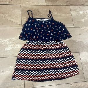 Anchor & Chevron summer dress